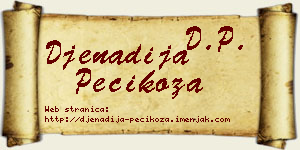 Đenadija Pecikoza vizit kartica